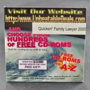 2000 Quicken Family Lawyer Software CD-ROM UnbeatableDeals "NEW-SEALED"
