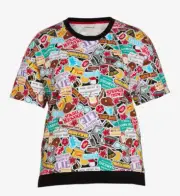 NEW PETER ALEXANDER STRANGER THINGS STICKER SHORT SLEEVE PJ TOP $59.95 1+ 16-18