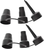 IWOWHERO 2Sets Plastic Air Pump Nozzle Heads Replacement Nozzles for Electric Inflator Adaptor Compatible with Inflatables Air Mattresses and Air Sofas