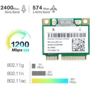 WiFi 6E Card MPE-AXE3000H Mini PCI-E Network Adapter 802.11AX Bluetooth A1Q2