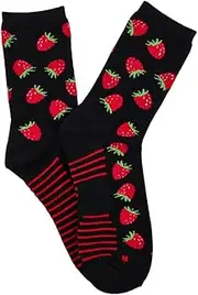 [Aromatherapy] Men’s Cotton Half Crew Socks with Massaging Soles - Energising Raspberry, 7-11