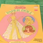 WHITMAN BARBIE PRETTY CHANGES PAPER DOLLS VINTAGE UNCUT 1981