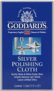 Goddard's Silver Polishing Cloth for Jewelry, Remove Tarnish on Plated or Sterli