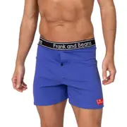 Mens Cotton Boxer Shorts Purple- Frank and Beans Underwear