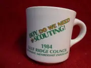 BOY, DO WE NEED SCOUTING 1984 MUG GULF RIDGE COUNCIL SUSTAINING MEMBERSHIP SM20