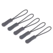 20pcs Zipper Pulls Pull Head Handle Replacement Tags Cord Extension Dark Gray