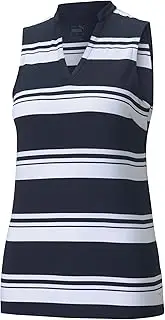 [PUMA] Men's Cloudspun Valley Stripe Sleeveless Polo