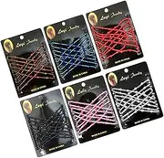 Mikinona 6pcs Variety Hair Comb Double Hair Combs Stretch Beaded Hair Combs Elastic Double Combs Beaded Hair Comb Clips Stretchy Beads Hairpins Hair Clip Ever-Changing Accessories Miss