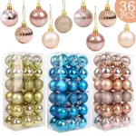 36PCS/SET 40MM CHRISTMAS XMAS TREE BALL BAUBLE HANGING ORNAM