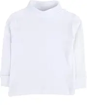 Leveret Girls Boys & Toddler Solid Turtleneck 100% Cotton Kids Shirt (2 Toddler-14 Years) Variety of Colors