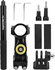ZenithAur Camera Handlebar Mount, Selfie Stick for Action Cameras with 360 Rotation Holder, Nice for Biking and Motorcycling Adventures