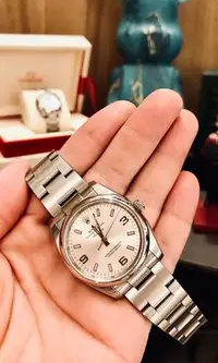 在飛比找Yahoo!奇摩拍賣優惠-Rolex Air-King 114200 絕版面變色時標 