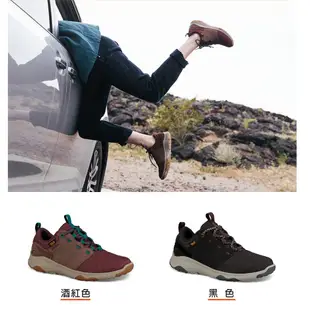 【TEVA】女 Arrowood Venture WP 低筒防水牛皮機能休閒鞋/登山鞋-黑 (原廠現貨)