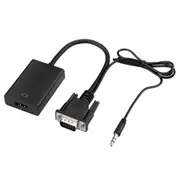 Vga To Hdmi Output 1080P Hd Audio Tv Av Hdtv Video Cable Converter Adapter