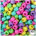 BeadTin Candy Mix Matte 9mm Barrel Pony Beads (500pcs)