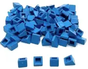 Lego 100 New Dark Azure Slope Sloped 30 1 x 1 x 2/3 Parts