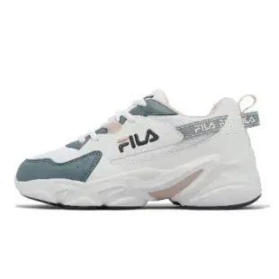 Fila 休閒鞋 Hidden Tape 7 女鞋 灰 粉紅 復古 老爹鞋 斐樂 5J944X116