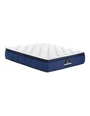 [Giselle Bedding] Cool Gel Memory Foam 7 Zone Pocket Spring Queen Size Mattress in White