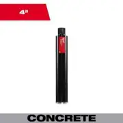 Milwaukee Ultra Wet Core Bit for Wet Use 4 in. Diamond Threaded Shank Thin Kerf