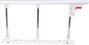 Foldable Bed Rail Safety Side Guard for Elderly, Adults Assist Handle Handicap Bed Railing Hospital Metal Grip Bumper Bar(Color:WHITE)