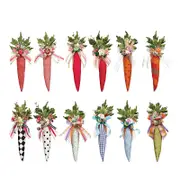 Mark Roberts Jeweled Embellished Carrots 9.5, Set of 12