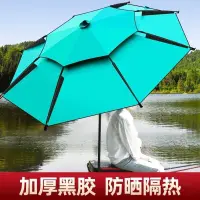 在飛比找蝦皮商城精選優惠-釣魚傘戶外防雨垂釣傘特價遮陽傘2.4米大釣傘釣魚專用傘雙層萬