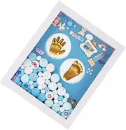 Vaguelly 1 Set Keepsake Shower Frame Toys for Infants Newborn Toy Handprint Memory Photo Holder Photo Frame The Newborn Handprint Golden Foam