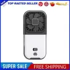 Mini Portable Folding USB Small Fan Digital Display Cooler Fan for Work (Black)