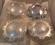 Limited Wheels Chrome Custom Wheel Center Caps Set of 4 # L-053-8H-CAP NEW!