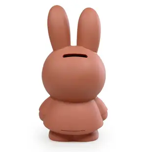 MIFFY米菲兔商店 - Miffy 米菲兔莫蘭迪色系款公仔存錢筒(小號)-紅棕色 兔子 存錢筒