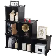 Cube Storage Organizer 6-Cube Closet Storage Shelves with Wooden Mallet,Close...