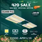 VIPARSPECTRA XS3000 Pro LED Grow Light Full Spectrum for Indoor Grow Tent Kits