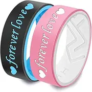 [AJZYX] Silicone Forever Love Couple Ring,Breathable Rubber Anniversary Promise Engagement Wedding Band,8mm Wide 2mm Thick Men Women Lovers Ring Size 6-13