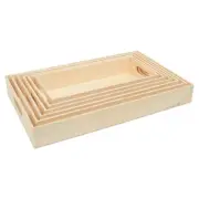 Unfinished Wood Nesting Trays with Handles, 6-set, Crafts & Home | Woodpeckers