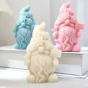 3D Christmas Gnome Candle Mold DIY Handmade Candle Making Moulds
