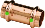 Viega 78052 ProPress Zero Lead Copper Coupling with Stop 3/4-Inch P x P 10-Pack