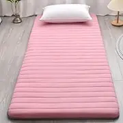 Japanese Futon Mattress Soft Roll Up Folding Sleeping Mat for Living Room Bedroom Dorm Camping Mattress.(D,90 x 200 cm)