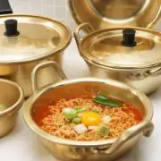 Egg Soup Korean Fast Aluminum Golden Ramen Pot Soup Pot Noodle Pot Cookware