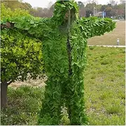 Woodland Geely Suits 3D Leaf Ghillie Suit Camo Outfit Sniper Costume for Men, Hunters, Sniper Airsoft and Paintball Photography or Halloween