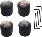4Pcs Pearl Top Guitar Dome Knob Volume Tone Control Knobs with Allen Keys for El