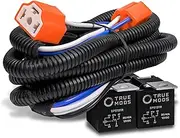 H4(9003) Negative-Switched Headlight Conversion Harness [Two Relay Design] [Heat-Resistant Ceramic Socket] [Fuse Protected] Wiring for Ground Triggered H6054 H5054 H6054LL 6014 6052 6053 Headlights