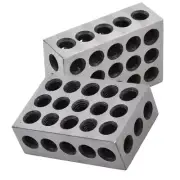 1 Pair 1-2-3 Blocks 23 Holes Ultra Precision .0002" Machinist 123 Jig New
