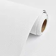 Rugreat Matte White Peel and Stick Wallpaper Modern 118inL 15.7inW White Paintable Contact Paper for Cabinets Self Adhesive Wallpaper for Bedroom Table Texture Contact Paper for Furniture Waterproof