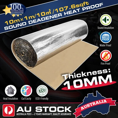 5*2M*1M Sound Deadener Heat Proof Insulation Noise Proofing self-adhesive Foam (for: Jaguar)