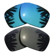 Black&Ice Blue Polarized Replacement Lenses for-Oakley Proxy OO9312