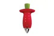 Chef'n Strawberry Fruit Stem Gem Huller Pitter Corer Remover Kitchen Utensil Red