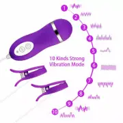 Breast Nipple Vibrator & Clitoris Stimulator Vibrating Adult Sex Toys for Women