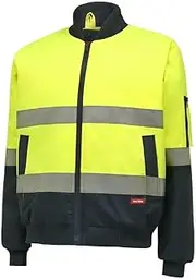 [Hard Yakka] Men's Core Hi-Visibility 2 Tone Taped Waterproof Bomber Jacket