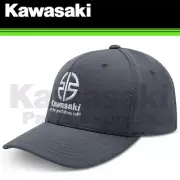 NEW GENUINE KAWASAKI RIVER MARK CAP FLEXFIT COOL & DRY POLY BLOCK MESH CAP S/M