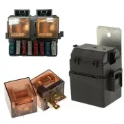 Circuit 12V 2-Way Relay Fuse Box Holder Kit with 8 Blade For Car Auto Boat Truck (for: Honda Civic)